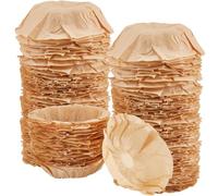 CREATCABIN 100Pcs Mini Fluted Tube Pan Liner Paper Cake Pan Liners Paper Fluted Tube Baking Mould Disposable Nonstick Round Kitchen Baking Accessories for Pie Muffin Crumb Cakes Brownie 1.4x5.3 Inch