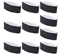 CREATCABIN 10Pcs Ski Fastener Straps Outdoors Ski Straps Binding Adjustable Wraps Ties Boards Poles Winter Sports Accessories Gear Universal Fit for Christmas Travel Men Women Black