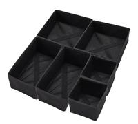 CREATCABIN 12 Pack Drawer Organizer Clothes Foldable Storage Box Fabric Drawer Organiser Divider Wardrobe Storage Organiser Collapsible Closet Organizers for Socks Bras Ties Scarves Underwear Cosmetic