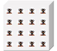 CREATCABIN 128 Pcs Halloween Stickers Pumpkin Sticker Small Circle Vinyl Waterproof Self-adhesive Dots Wall Display Decor Scrapbook DIY Craft House Decoration for Cup Laptop Water Bottle 2.5x2.5cm