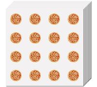CREATCABIN 128Pcs 2.5cm Round Pizza Stickers Small Planner Sticker Self-Adhesive Waterproof Circle Cartoon Food Labels for Scrapbooking Calendar Water Bottles Laptop Album Planner Journals DIY Crafts