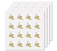 CREATCABIN 128Pcs Banana Planner Stickers Fruit Vinyl Decal Self-Adhesive Waterproof Sticker Round Bulk Yellow Stickers for Calendars Water Bottle Cup Computer Mobile Phone Skateboard 2.5x2.5cm
