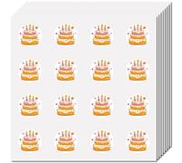 CREATCABIN 128Pcs Birthday Reminder Stickers Cake Planner Sticker Decals Self-Adhesive Waterproof Helmet Sticker Round Dot Decal Bulk for Scrapbooking Craft Calendar Water Bottles Laptop 2.5cm