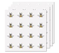 CREATCABIN 128Pcs Bumble Bee Stickers Planner Stickers Self-Adhesive Decals Waterproof DIY for Crafts Water Bottles Phone Laptop Guitar Scrapbooking Party Adults School Teachers 1 Inch