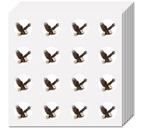 CREATCABIN 128Pcs Eagle Planner Stickers Helmet Sticker Decals Self-Adhesive Waterproof Animals Sticker Round Dot Cartoon Decal Bulk Tags for Scrapbooking Craft Calendar Water Bottles Laptop 2.5cm