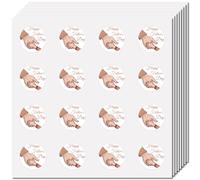 CREATCABIN 128Pcs Happy Father's Day Stickers Small Round Dot Decal Self-Adhesive Waterproof Planner Sticker Bulk Scrapbooking Stickers for Crafts Water Bottles Laptop Luggage Cup Computer 2.5x2.5cm
