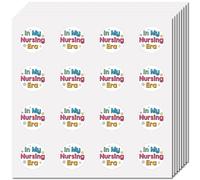 CREATCABIN 128Pcs In My Nursing Era Stickers Scrapbooking Stickers Decal Bulk Nurse Self-Adhesive Plastic Waterproof Round Dot Stuffers Stickers for Letter Calendars Journals Party 2.5x2.5cm