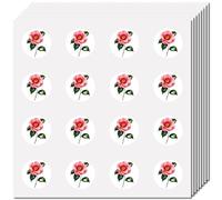 CREATCABIN 128Pcs Mini Flower Stickers Small Floral Decals Peel and Stick 0.98inch Self-Adhesive Waterproof Decorative Spring Bouquet Planner Sticker for Labeling Scrapbook Envelope Laptop Album Phone