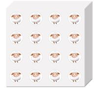 CREATCABIN 128Pcs Mini Sheep Stickers Small Sticker for Students 1 Inch Plastic Self-Adhesive Farm Animal Lamb Planner Decals for Party Favors Supplies Album Scrapbook Decorations Arts Crafting Gifts