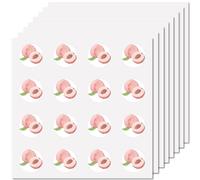 CREATCABIN 128Pcs Peach Planner Stickers Fruit Helmet Sticker Decals Self-Adhesive Waterproof Sticker Round Dot Cartoon Decal Bulk Stickers for Scrapbooking Calendar Water Bottles Laptop Pink 2.5cm