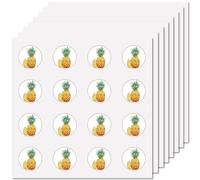 CREATCABIN 128Pcs Pineapple Planner Stickers Fruit Helmet Sticker Decals Self-Adhesive Waterproof Sticker Round Dot Cartoon Decal Bulk Stickers for Scrapbooking Calendar Water Bottles Laptop 2.5cm