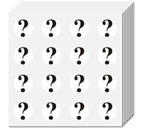 CREATCABIN 128Pcs Question Mark Stickers for Scrapbooking Plastic Decal Self-Adhesive Waterproof Sticker Round Bulk Symbol Stickers Perfect for Teachers Calendars Journals Water Bottles 2.5x2.5cm