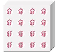 CREATCABIN 128Pcs Rose Cross Stickers for Scrapbooking Plastic Labels Decal Self-Adhesive Waterproof Sticker Round Dot Bulk Tags Stickers Perfect for Water Bottles Laptop Art Craft 2.5cm