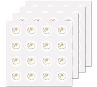 CREATCABIN 128Pcs Sheep Planner Stickers Lamb Helmet Sticker Decals Self-Adhesive Waterproof Sticker Round Dot Cartoon Decal Bulk Stickers for Scrapbooking Calendar Water Bottles Laptop Diary 2.5cm