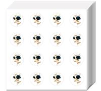 CREATCABIN 128Pcs Small Rose Stickers Black Golden Rose Stickers for Envelopes Flower Decal Bulk Self-Adhesive Waterproof Round Dot Stickers for Scrapbooking Art Craft Planner Water Bottle 2.5x2.5cm
