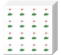CREATCABIN 128Pcs Small Round Golf Stickers Mini Decal Stickers Sports Icon 1 Inch Vinyl Plastic Waterproof Tiny Planner Calendar Decals for Party Envelopes Sealing Scrapbooking Calendars Art Crafts