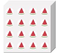 CREATCABIN 128Pcs Watermelon Stickers Small Round Decal Self-Adhesive Waterproof Planner Sticker Bulk Summer Fruits Stickers for Crafts Water Bottles Laptop Luggage Cup Computer Mobile Phone 2.5x2.5cm