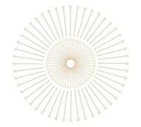 CREATCABIN 160Pcs Real 18K Gold Plated Brass Open Eye Pin Head Pins Findings Jewelry Making Pin Bendable Long for DIY Charm Beads Earring Bracelet Pendant Crafts Making Accessories 45/30mm