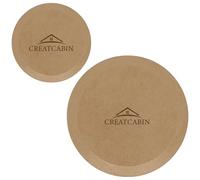 CREATCABIN 2 Pcs Round Pottery Forms Ceramics Plate Forming Molds 2 Size Wooden Pottery Molds Clay Pottery Molding Tools MDF Ceramics Dish Plate Slump Mold for Handbuilding Plates DIY Craft Supplies