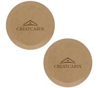 CREATCABIN 2 Pcs Round Pottery Molds Ceramics Plate Forming Molds Wooden Pottery Forms Clay Pottery Molding Tools MDF Ceramics Dish Plate Slump Mold for Handbuilding Plates DIY Craft Supplies 3.9 Inch