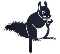 CREATCABIN 2 Pcs Squirrel Garden Stakes Acrylic Stakes Rustic Outdoor Decoration Squirrel Garden Art Decor Animals Theme Desktop Display Waterproof Yard Garden House Gift for Women Men 7.87x7.99 Inch