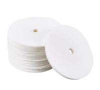 CREATCABIN 200Pcs Coffee Filters Round Paper Percolator Coffee Filters Replacement Disc Coffee Filters Paper Unbleached Coffee Pot Filters White Mesh Filter Paper for Camping Coffee Makers 2.5Inch