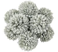 CREATCABIN 20Pcs Green Chrysanthemum Flowers for Decoration Small Artificial Flowers Fake Flowers Realistic Flowers for Wedding Garden Party Decor Floral Arrangement Table Centerpiece 1.57x1.26in