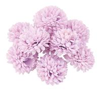 CREATCABIN 20Pcs Light Purple Chrysanthemum Flowers for Decoration Small Artificial Flowers Fake Flowers Realistic Flowers for Wedding Garden Party Floral Arrangement Table Centerpiece 1.57x1.26in