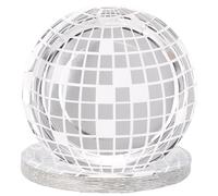 CREATCABIN 25Pcs Disco Plates 7" Disco Paper Plates Silver Retro Disco Ball Paper Dessert Dinner Plate dish 70s Disco Party Supplies for Wedding Birthday Shower Bachelorette Dancing Party Decorations