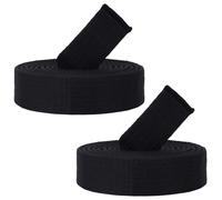 CREATCABIN 2Pcs Black Karate Belts Polyester Martial Arts Belt Judo Brazilian Jiu-Jitsu TKD Aikido Uniform Rank Belt Long Soft Universal Fit Adult Taekwondo Belts for Men Sports Training Equipment 9ft