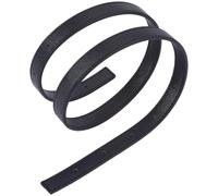 CREATCABIN 2Pcs Black Leather Bag Strap Replacement Handbag Straps Universal Soft Textured Flat Totes Handle Bag Purse Crossbody Shoulder Accessories with Hole for DIY Crafting 31.5 x 0.65 x 0.12in