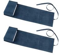 CREATCABIN 2Pcs Velvet Tarot Bag Set Tarot Card Storage Holder Witchcraft Supplies Container Drawstring Pouch Tarot Spread Cloth Wrap for Telling Divination Witchcraft Pagan 2.95x4.96 Inch Blue Grey