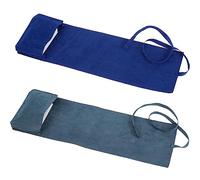 CREATCABIN 2Pcs Velvet Tarot Bags Set Tarot Card Storage Holder Bag Case Tarot Spread Cloth Wrap and Pouches Card Holders for Tarot Cards Oracle Deck Playing Cards Blue 2.95x4.96Inch