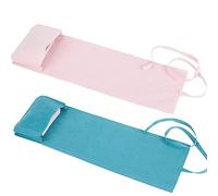 CREATCABIN 2Pcs Velvet Tarot Bags Set - Tarot Card Storage Holder Bag Case with Spread Cloth Wrap and Pouches - Blue Pink, 2.95x4.96Inch