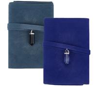 CREATCABIN 2Pcs Velvet Tarot Card Holder Tarot Cards Storage Bags with Pendulum Crystal Tarot Card Pouches Tarot Wrap Tarot Carrying Bag for Beginners Oracle Decks Tarot Cheat Sheet Blue 5x1x3Inch