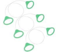 CREATCABIN 3 Pcs Pottery Wire Tool Clay Cutting Wire Green Handle Clay Wires Cutter Sculpting Steel Pottery Wires Cut Off Tool for Potterys Wheel and Clays Artists DIY Ceramic Art Craft Soap 21.7in