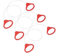 CREATCABIN 3 Pcs Pottery Wire Tool Clay Cutting Wire Red Handle Clay Wires Cutter Sculpting Steel Pottery Wires Cut Off Tool for Potterys Wheel and Clays Artists DIY Ceramic Art Craft Soap 21.7in