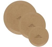 CREATCABIN 3 Pcs Round Pottery Molds Ceramics Plate Forming Molds 3 Size Wooden Pottery Forms Clay Pottery Molding Tools MDF Ceramics Dish Plate Slump Mold for Handbuilding Plates DIY Craft Supplies