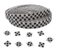 CREATCABIN 3 Yards Crystal Rhinestone Ribbon Self Adhesive Black Gems Rhinestone Tape Diamond Strip Glitter Bling Trimming Stickers Roll for DIY Crafts Car Wedding Birthday Party Costume Accessories