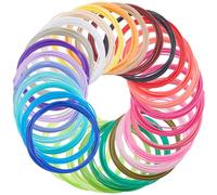 CREATCABIN 3D Pen PLA Filament Refills 30 Bundles 30 Colors 3D Printing Pen Filament 1.75mm Mixed Color Dimensional Accuracy +/- 0.02mm High Temperature Fit Most 3D Printing Pen 3 Meter