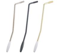 CREATCABIN 3Pcs 3 Colors Guitar Tremolo Bar Electric Guitar Arm Metal Iron Single Thread Vibrato Single Whammy Bars Replacement Tools with Tips for Stratocaster Bridge Insert Part Accessories 6mm