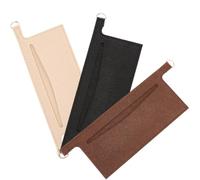 CREATCABIN 3Pcs 3 Colors Wallet Organizer Insert Mini Handbag Liner Felt Soft Clutch Bag Divider Pocket Inside Convert Conversion Kit with D Rings for Crossbody Sarah Purse Accessories 9.3 x 3.1 Inch