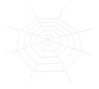 CREATCABIN 4.9 Feets White Spider Web Decor Spiderweb Backdrop Cover Halloween Gothic Prop Cotton Scary Haunted House String Outdoor Decorations for Halloween Party Favor Wall Window DIY Hanging