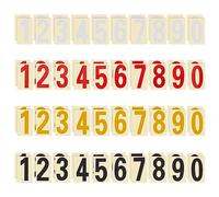 CREATCABIN 4 Colors 40Pcs Number Reflective Stickers Waterproof Mailboxes Decals Modern Number Self Adhesive Mixed Color Vinyl Stickers for Outside Signs House Window Address Indoor Outdoor 2 x 4 Inch