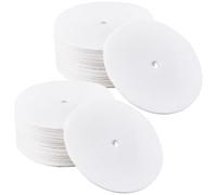 CREATCABIN 400Pcs White Coffee Filters Round Paper Percolator Coffee Filters Replacement Disc Coffee Filters Paper Unbleached Coffee Pot Filters Mesh Filter Paper for Camping Coffee Makers 3.2Inch