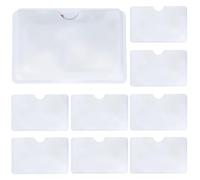 CREATCABIN 40Pcs RFID Blocking Sleeves Credit Card Sleeves Protectors Set White Aluminum Identity Theft Protection Holders Wa, White-1, 2.4 x 3.7 x 0.01 inch(61 x 94 x 0.3mm), White-1