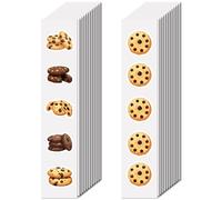 CREATCABIN 480 Pcs Cookie Sticker for Water Bottle Scrapbook Sticker Small Decor PVC Vinyl Waterproof Laptop Self-adhesive Cute Labels Craft for DIY Home Window Decoration Table Valentine 2.2x1.6cm