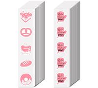 CREATCABIN 480 Pcs Dessert Stickers Small Cute Vinyl Waterproof Vsco Laptop Stickers Small PVC Self-adhesive Labels Craft for Cake Store Scrapbook DIY House Window Door Decoration Table 2.2x2.2cm