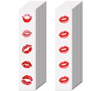 CREATCABIN 480 Pcs Red Lips Scrapbook Sticker Water Bottle Stickers Cute Vinyl Waterproof Vsco Laptop Small Self-adhesive Labels Craft for DIY Window Decoration Table Skateboard Home 2.2x1.6 cm