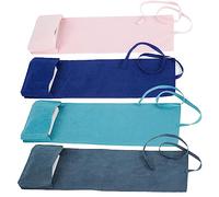 CREATCABIN 4Pcs Velvet Tarot Bags Set Tarot Card Storage Holder Bag Case Tarot Spread Cloth Wrap and Pouches Card Holders for Tarot Cards Oracle Deck Playing Cards 4 Colors 2.95x4.96Inch